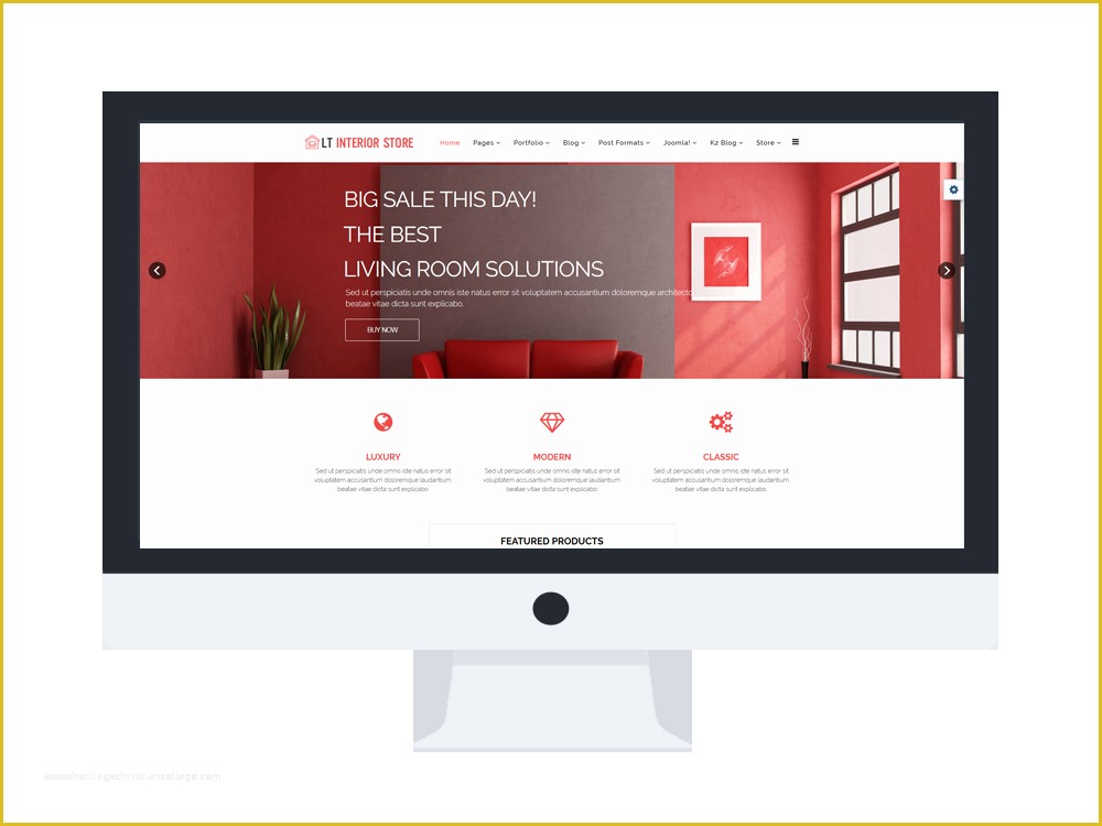 Furniture Website Templates Free Download Of Lt Interior Store – Stunning Joomla Furniture Website