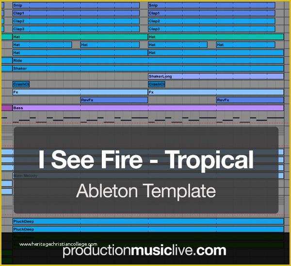 Future Bass Ableton Template Free Of I See Fire Tropical House Ableton Template