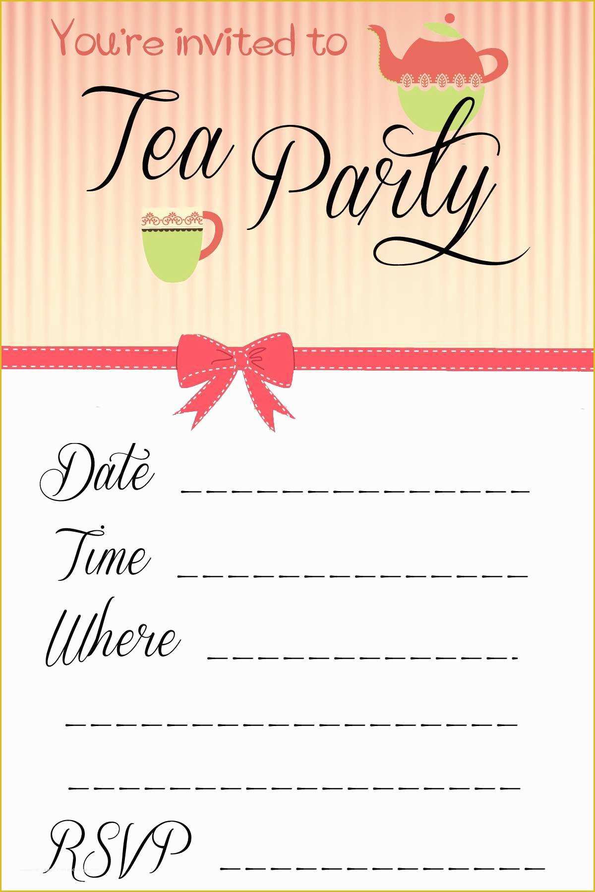 Gala Invitation Template Free Of Party Invite Template