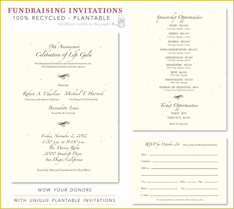 Gala Invitation Template Free Of Script Gala Invitations Elegant Fundraising by Green