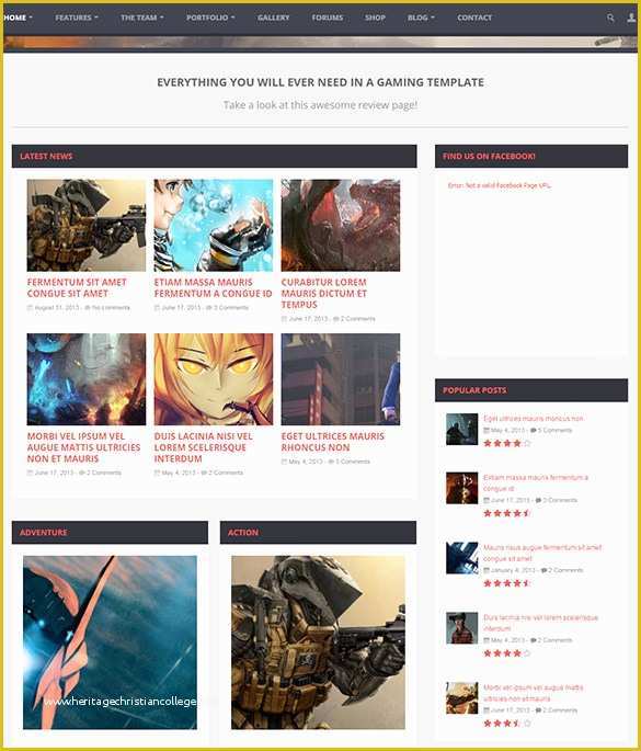 Gaming Website Template HTML5 Free Of 13 Gaming HTML themes &amp; Templates