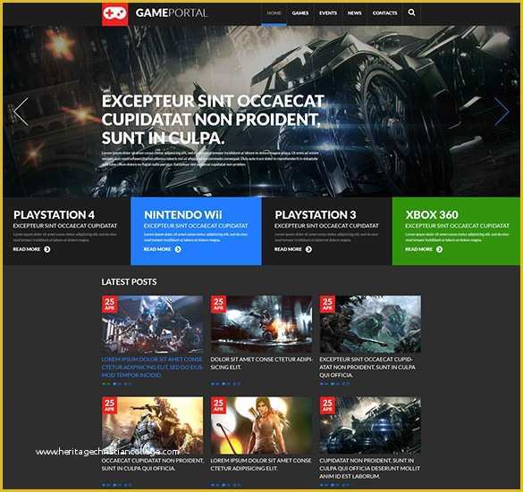 Gaming Website Template HTML5 Free Of 13 Gaming HTML themes &amp; Templates