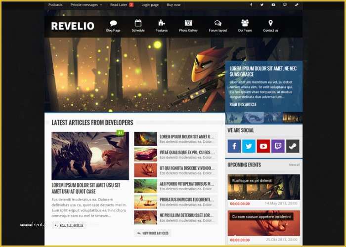 Gaming Website Template HTML5 Free Of Best Premium Responsive Gaming themes 2014 Free Demo