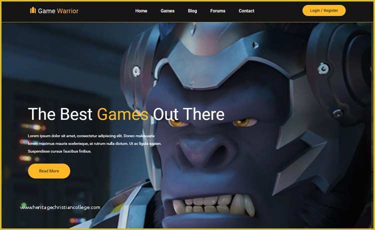 Gaming Website Template HTML5 Free Of Game Warrior Free Bootstrap 4 HTML5 Gaming Website Template