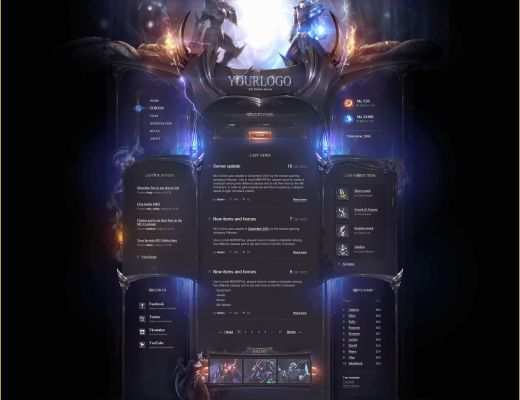 Gaming Website Template HTML5 Free Of High Fantasy Wordpress Template