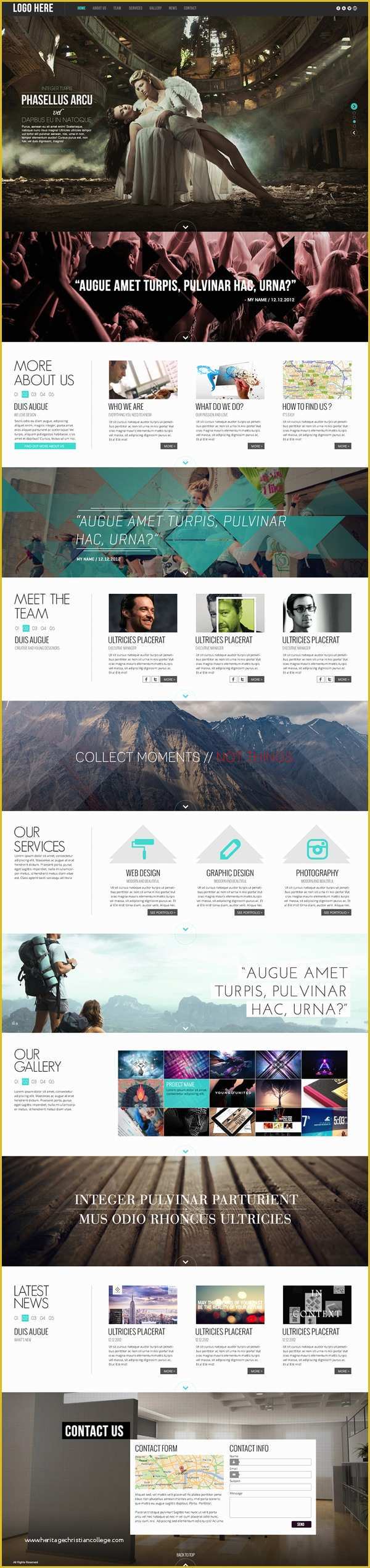 Gaming Website Template HTML5 Free Of Pulsar E Page HTML5 Parallax Website Template by