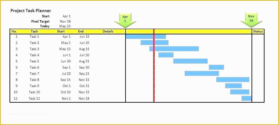 Gantt Chart Template Pro Free Download Of Ms Project Gantt Chart Template