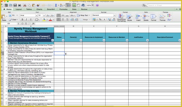 Gdpr Data Mapping Template Free Of Creating Process Map In Excel Bing