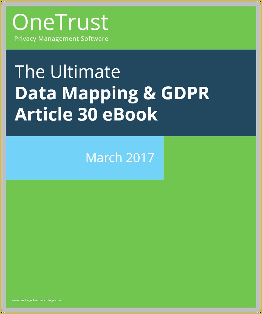 Gdpr Data Mapping Template Free Of Data Mapping Automation Products