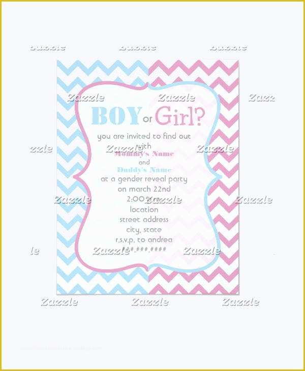 Gender Reveal Party Invitations Free Template Of 12 Gender Reveal Party Invitation Designs & Templates