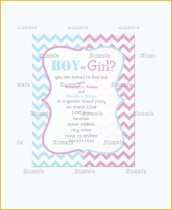 Gender Reveal Party Invitations Free Template Of 12 Gender Reveal Party Invitation Designs & Templates