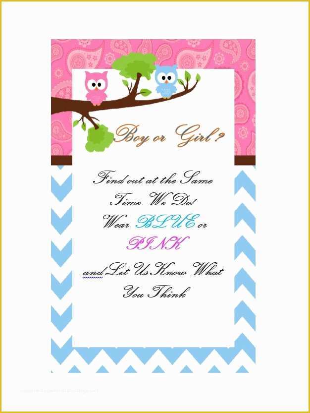 Gender Reveal Party Invitations Free Template Of 17 Free Gender Reveal Invitation Templates Template Lab