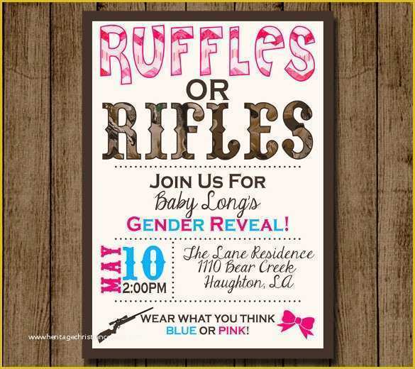 Gender Reveal Party Invitations Free Template Of 35 Gender Reveal Invitation Template