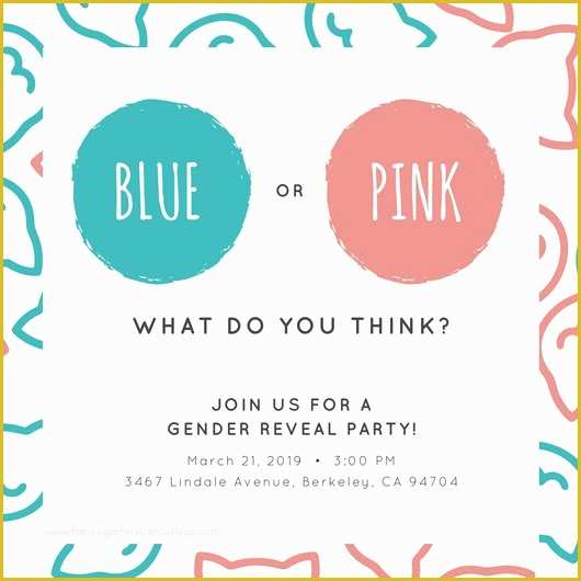 Gender Reveal Party Invitations Free Template Of Customize 29 Gender Reveal Invitation Templates Online