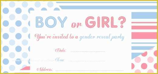 Gender Reveal Party Invitations Free Template Of Free Printable Gender Reveal Party Invitations Free
