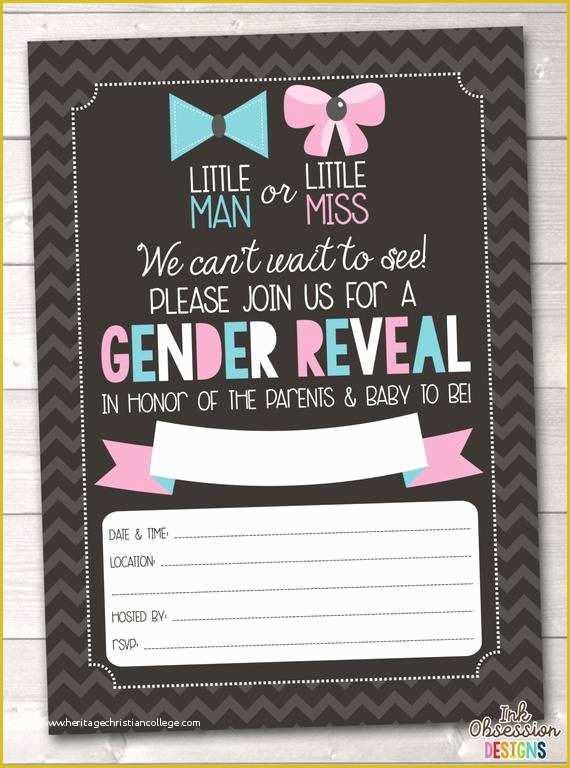 Gender Reveal Party Invitations Free Template Of Instant Download Gender Reveal Invitation Printable Party Pdf