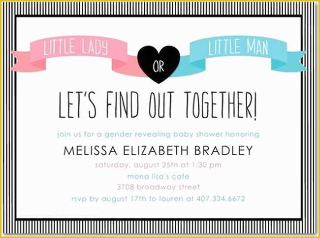 Gender Reveal Party Invitations Free Template Of Party Invitation Templates Gender Reveal Party Invitations