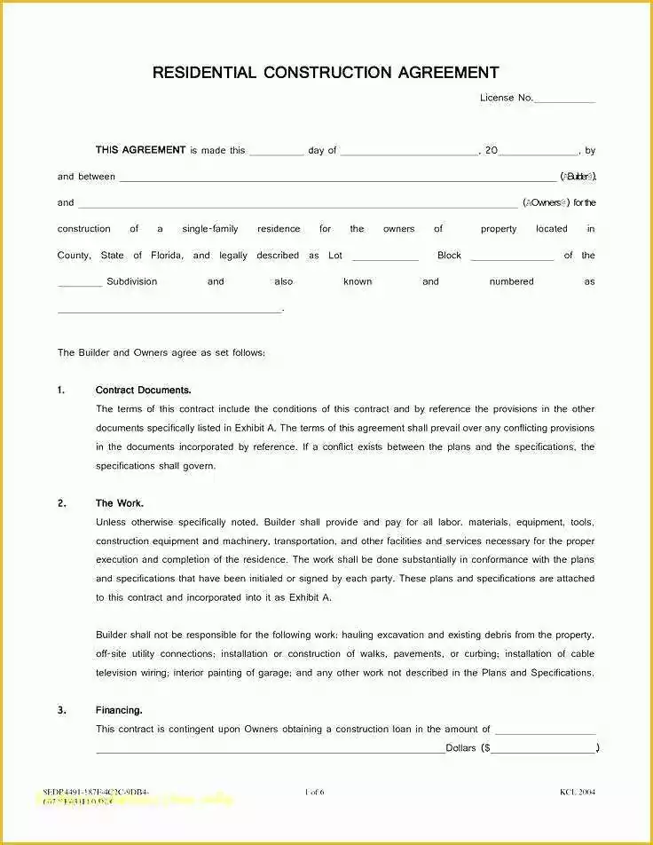 General Contractor Contract Template Free Of General Contractor Contract Template – Insuremart