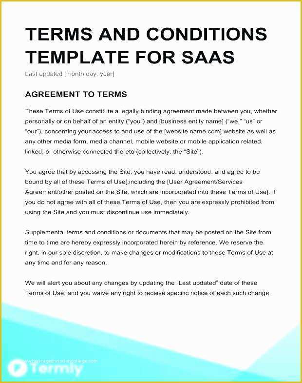 General Terms and Conditions Template Free Of Terms and Conditions for Goods Services Template