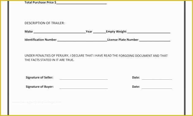 Generic Bill Of Sale Template Free Of Generic Bill Of Sale Template