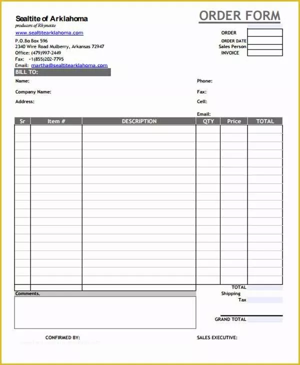 Generic Invoice Template Free Of 9 Generic Invoice Templates – Free Sample Example