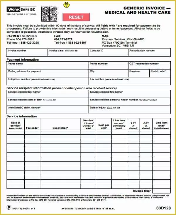 Generic Invoice Template Free Of 9 Generic Invoice Templates – Free Sample Example