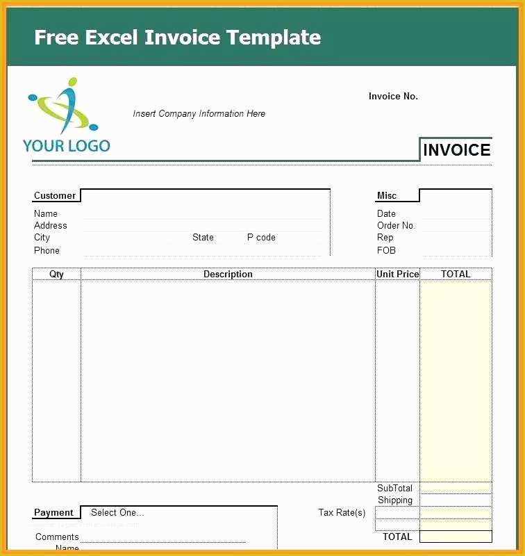 Generic Invoice Template Free Of Generic Invoice Template Excel Download Free Invoice
