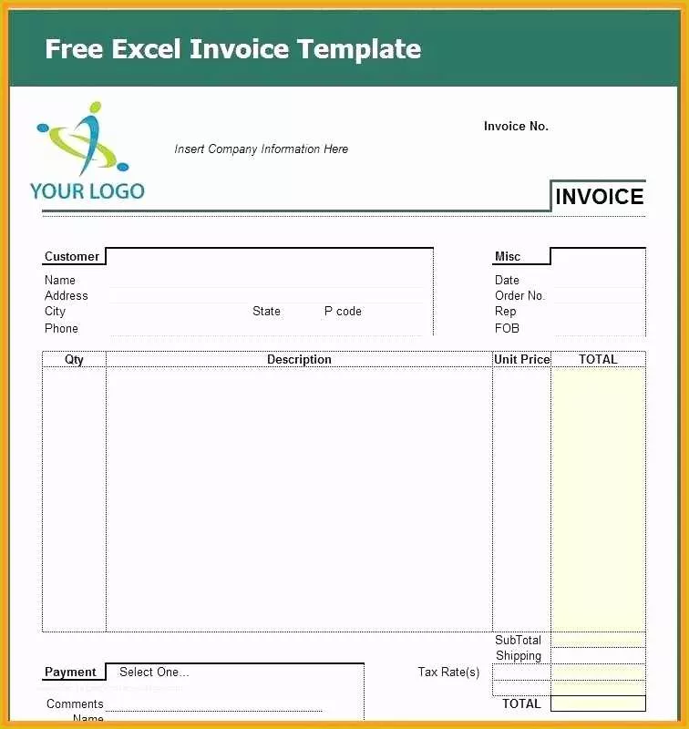 Generic Invoice Template Free Of Generic Invoice Template Excel Download Free Invoice