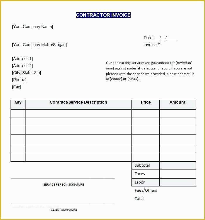 Generic Invoice Template Free Of Generic Invoice Template Free Invoice Template Pdf Free