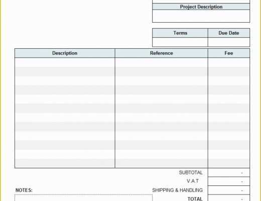 Generic Invoice Template Free Of Generic Invoice Template