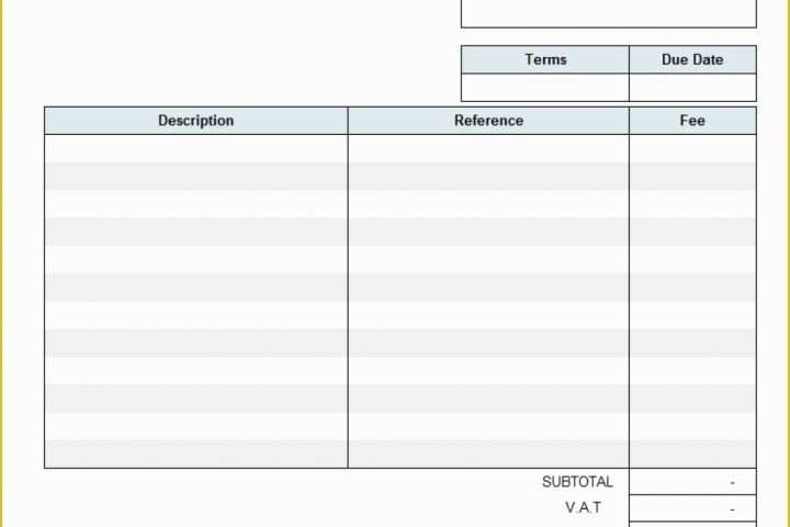 Generic Invoice Template Free Of Generic Invoice Template