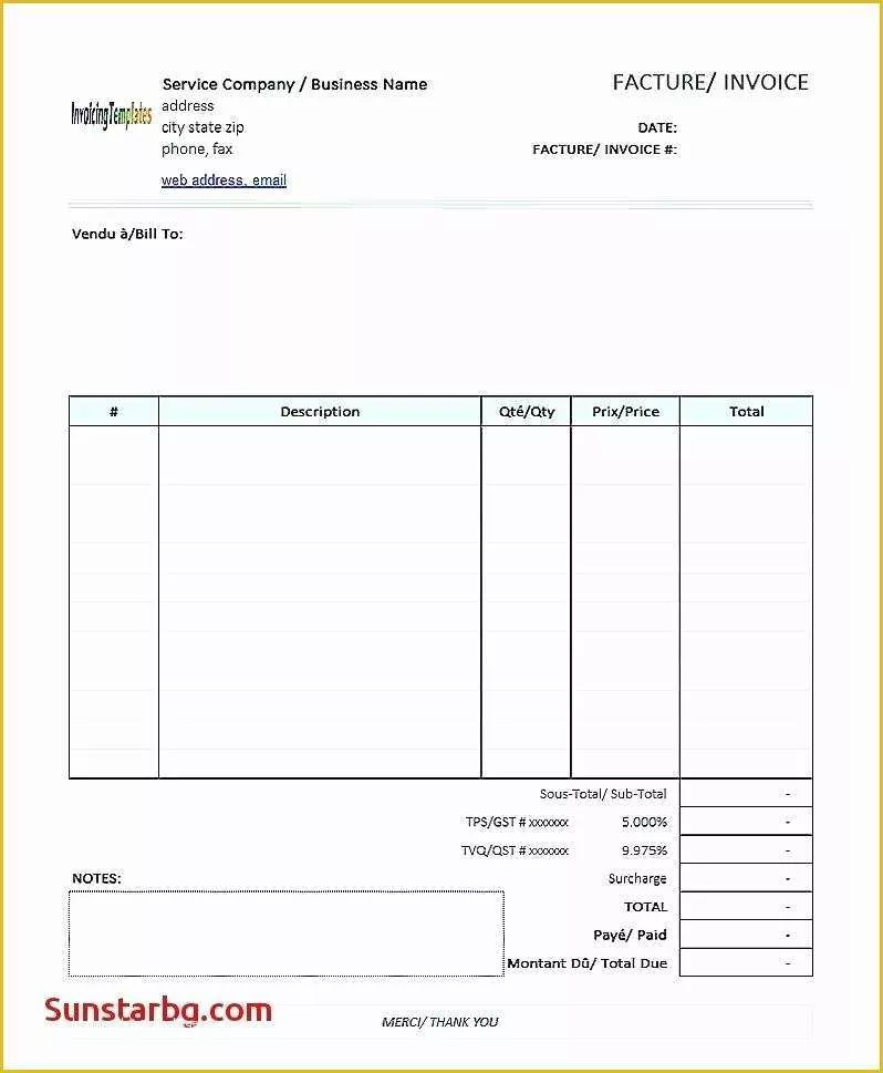 Generic Invoice Template Free Of Generic Invoice Template Pdf Free Download Invoice