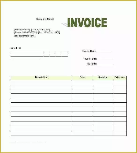 Generic Invoice Template Free Of Generic Invoice Template – Pranksmonkeyub