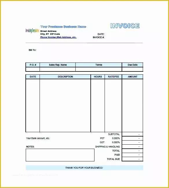 Generic Invoice Template Free Of Template for Generic Invoice Dc8c017b0c50 Proshredelite