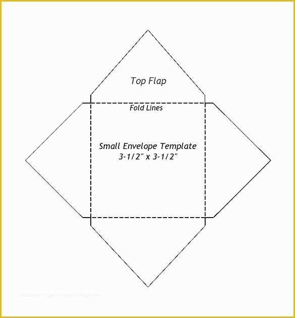 Gift Card Envelope Template Free Of Small Envelope Templates – 9 Free Printable Word Pdf