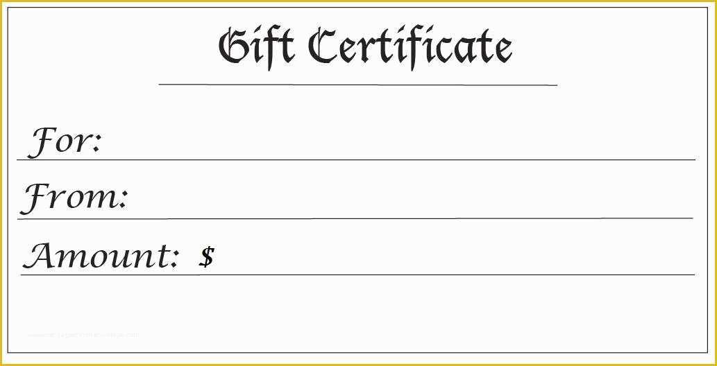 Gift Card Template Free Of 28 Cool Printable Gift Certificates