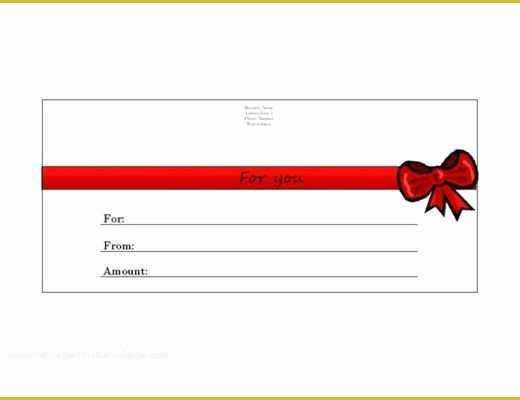 Gift Card Template Free Of 8 Homemade Gift Certificate Templates Doc Pdf