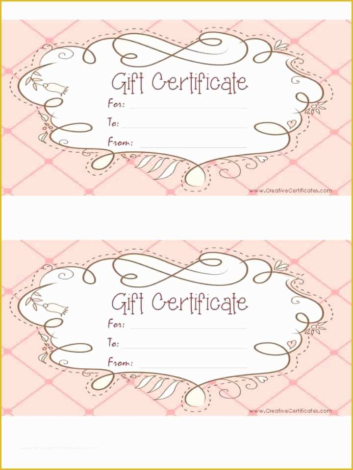 Gift Card Template Free Of Free Gift Certificate Template