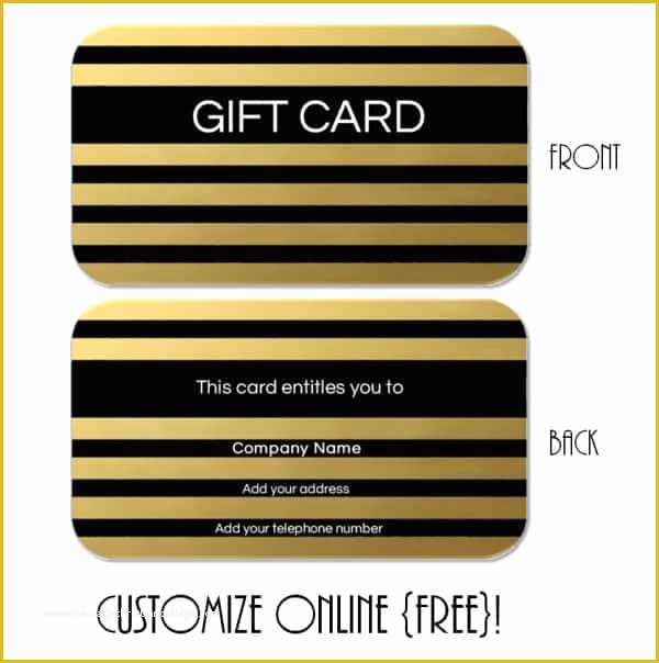 Gift Card Template Free Of Gift Card Template