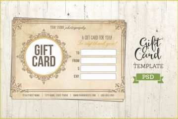 Gift Card Template Free Of Gift Card Template Psd Certificate Templates ...