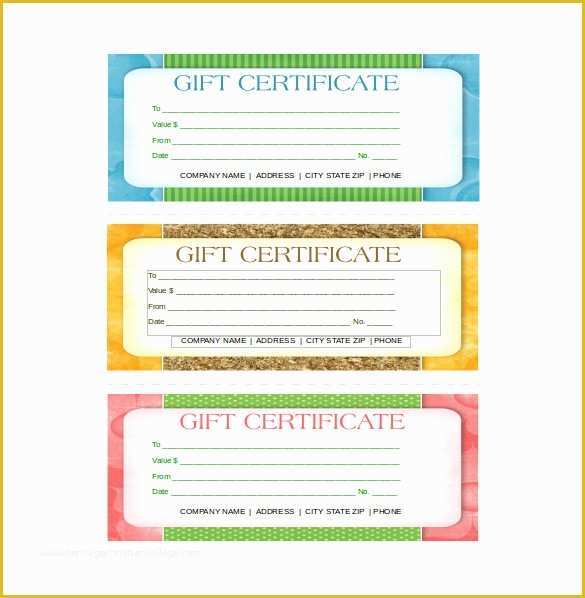 Gift Certificate Template Free Download Of 14 Business Gift Certificate Templates Free Sample