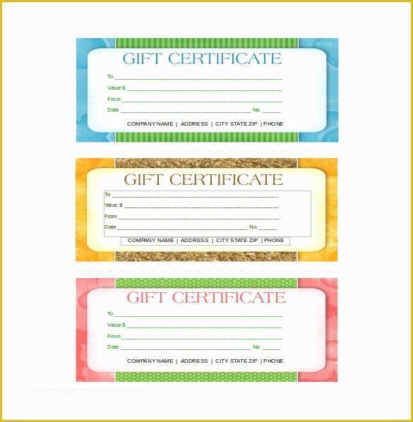 Gift Certificate Template Free Download Of 14 Business Gift Certificate Templates Free Sample
