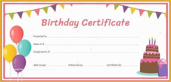 Gift Certificate Template Free Download Of Birthday Gift Certificate Templates 16 Free Word Pdf