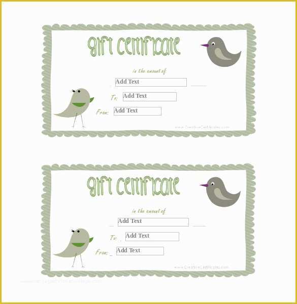 Gift Certificate Template Free Download Of Blank Gift Certificate Template – 13 Free Word Pdf