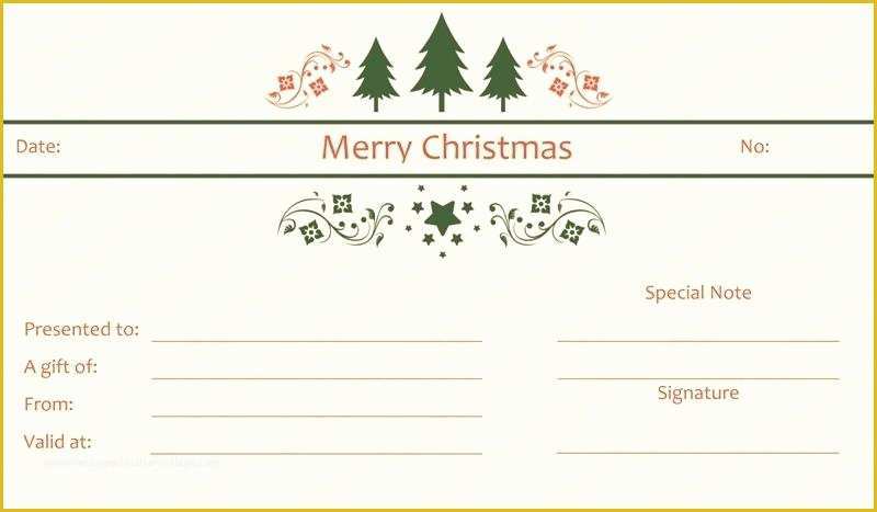 Gift Certificate Template Free Download Of Christmas T Certificates Free – Puebladigital