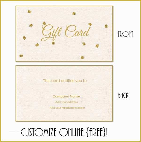 Gift Certificate Template Free Download Of Free Printable T Card Templates that Can Be Customized