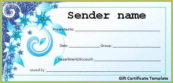 49 Gift Certificate Template Free Download