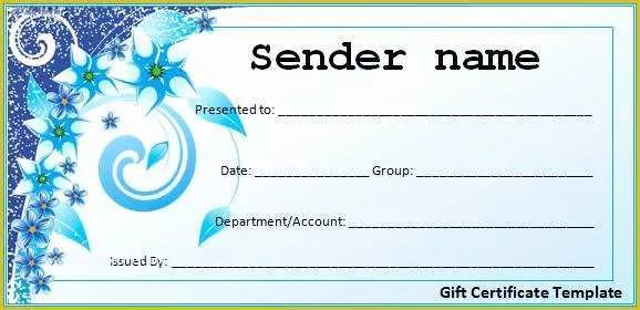 Gift Certificate Template Free Download Of Gift Certificate Templates