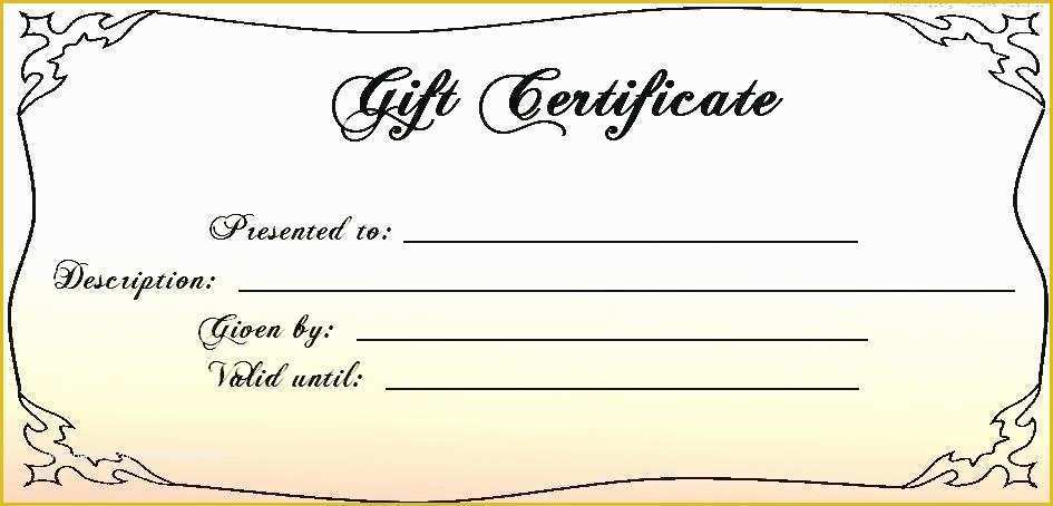 Gift Certificate Template Free Download Of Image 0 Custom Gift Certificate Template Free Download