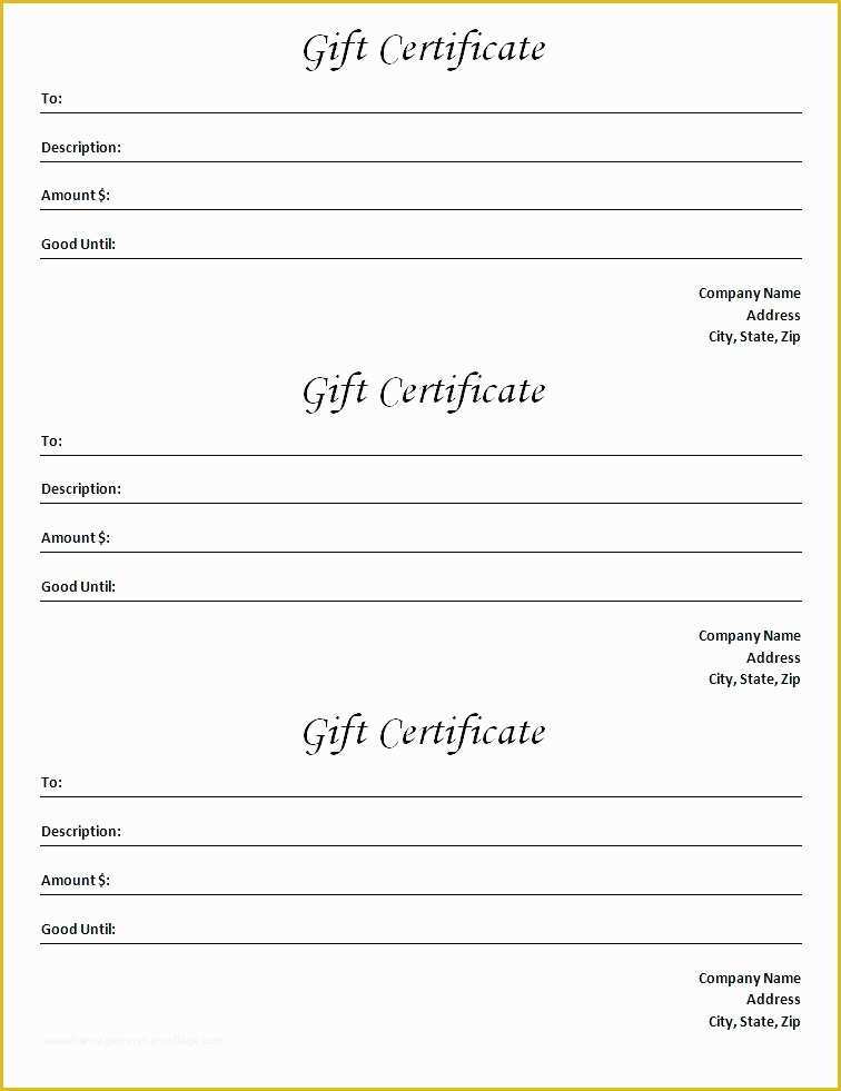 Gift Certificate Template Free Download Of Microsoft Gift Certificate Template Free Download Word